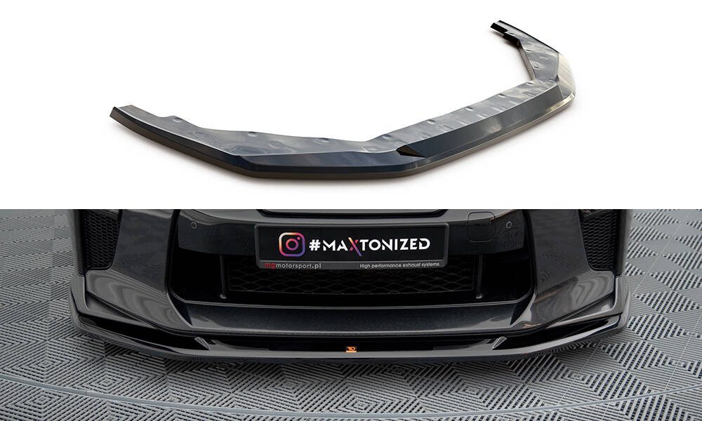Frontspoiler Nissan GTR R35 facelift 2016 - 2022 | V.1 Glossy Black Edition Image 2
