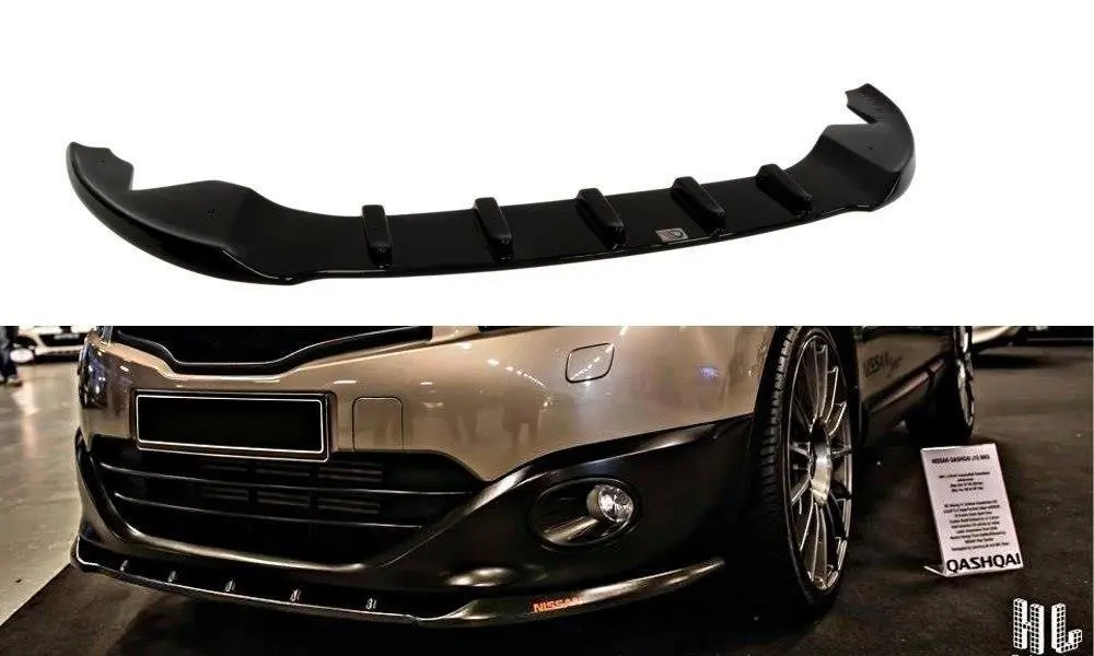 Frontspoiler Nissan Qashqai (J10) Facelift 2010 - 2013 | Glossy Black Edition