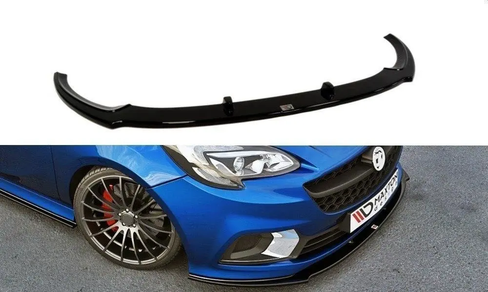 Frontspoiler Opel Corsa E OPC / Vauxhall Corsa E VXR 2015-2019 | Glossy Black Edition