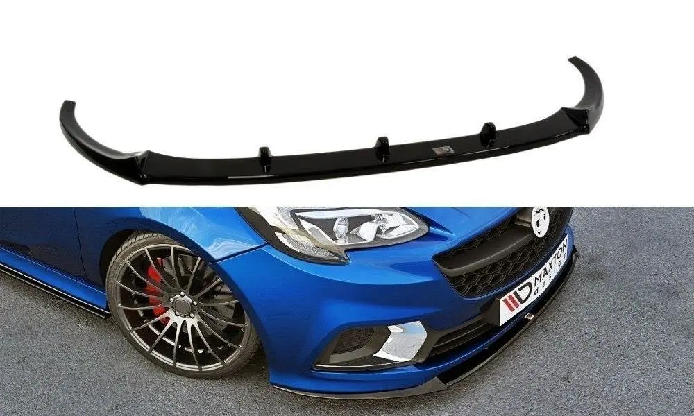 Frontspoiler Opel Corsa E OPC / Vauxhall Corsa E VXR Nurburg 2015-2019 | Glossy Black Edition