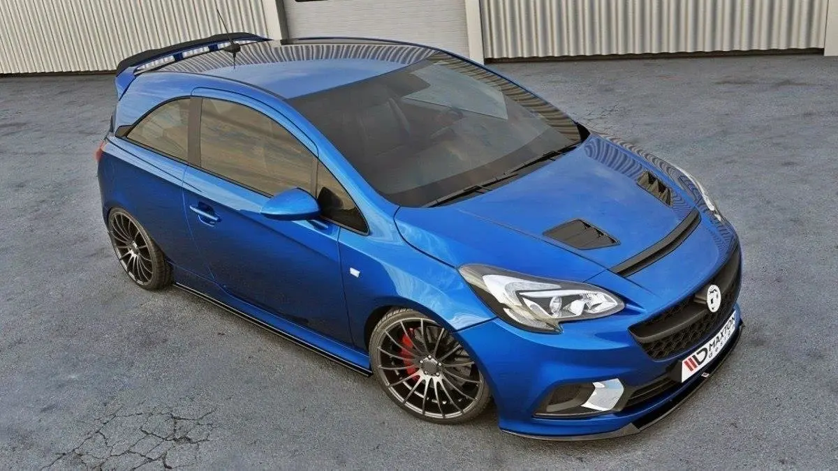 Frontspoiler Opel Corsa E OPC / Vauxhall Corsa E VXR Nurburg 2015-2019 | Glossy Black Edition – bilde 5