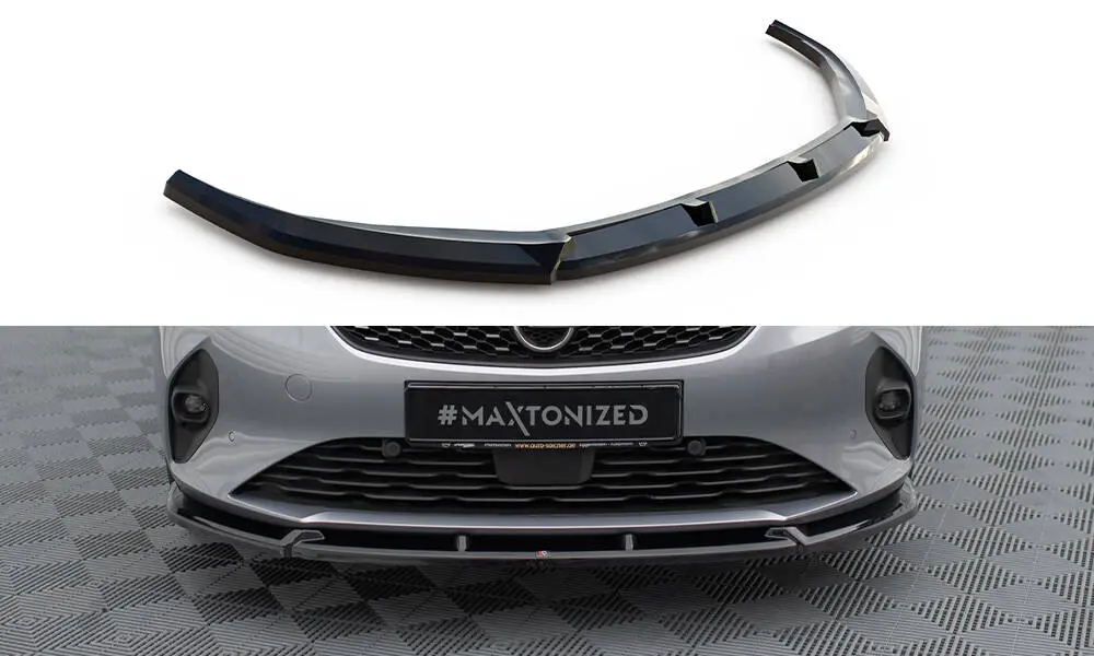 Frontspoiler Opel Corsa F / Corsa-e 2019 -> | V.1 Glossy Black Edition – bilde 2