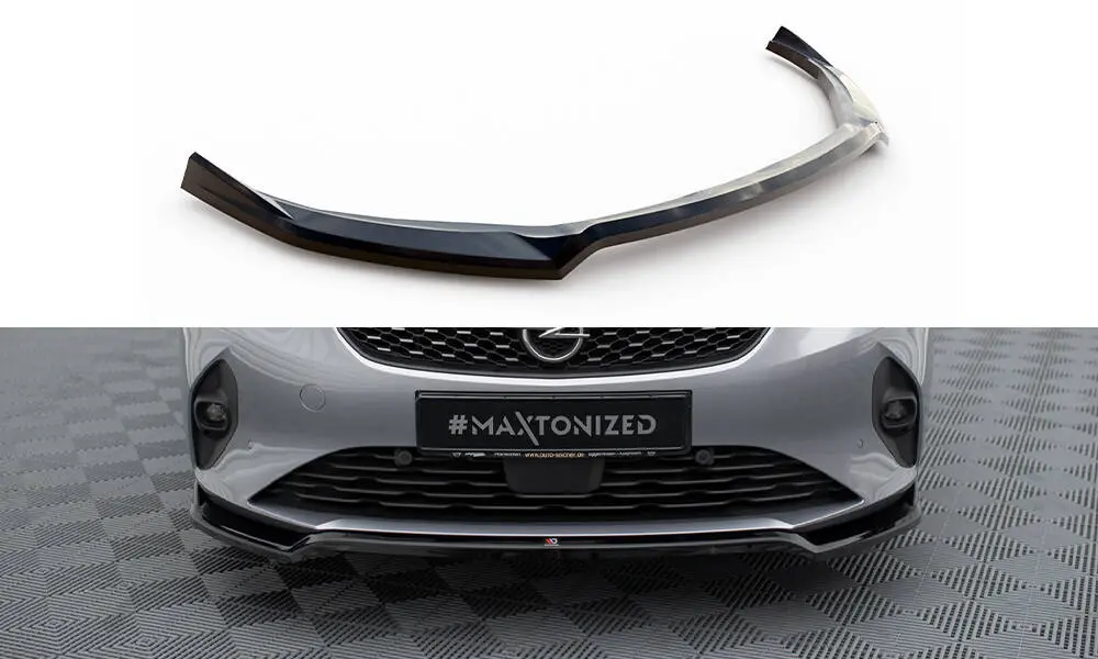 Frontspoiler Opel Corsa F / Corsa-e 2019 -> | V.2 Glossy Black Edition – bilde 3