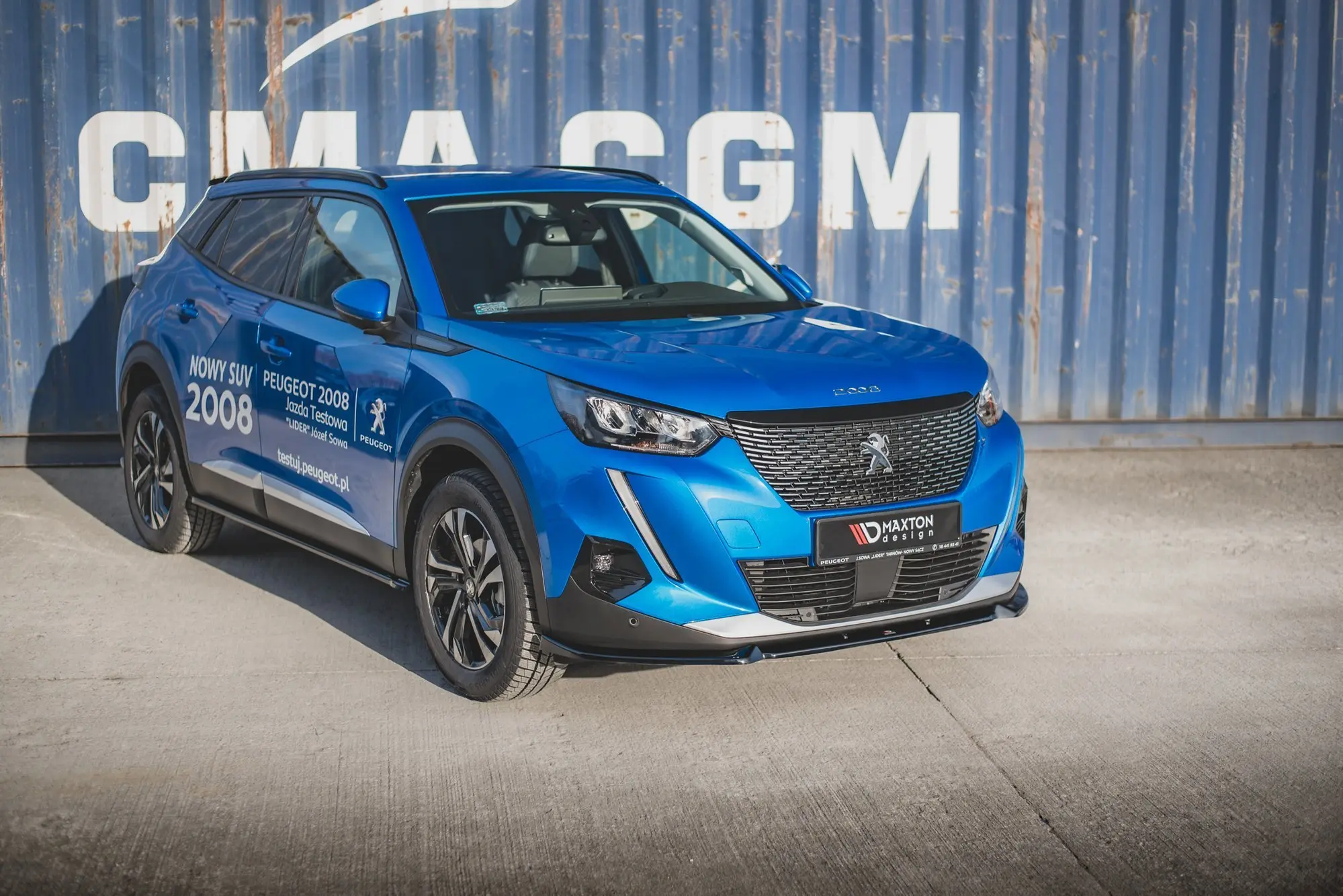 Frontspoiler Peugeot 2008 II / Peugeot e-2008 2019 -> | V.1 Glossy Black Edition – bilde 5