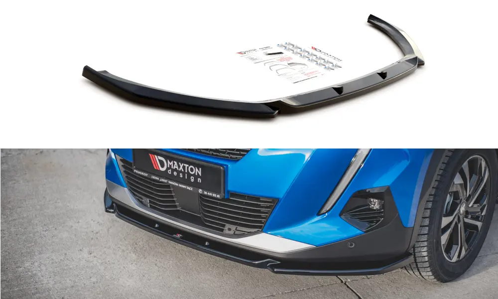 Frontspoiler Peugeot 2008 II / Peugeot e-2008 2019 -> | V.2 Glossy Black Edition – bilde 2
