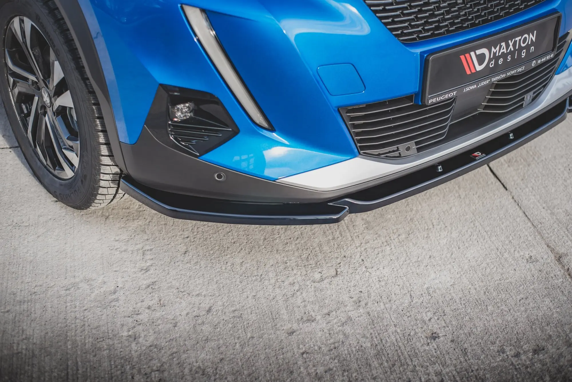 Frontspoiler Peugeot 2008 II / Peugeot e-2008 2019 -> | V.2 Glossy Black Edition – bilde 3