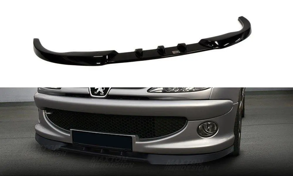 Frontspoiler Peugeot 206 (GTi, S16, CC) 1999 - 2008 │ Glossy Black Edition