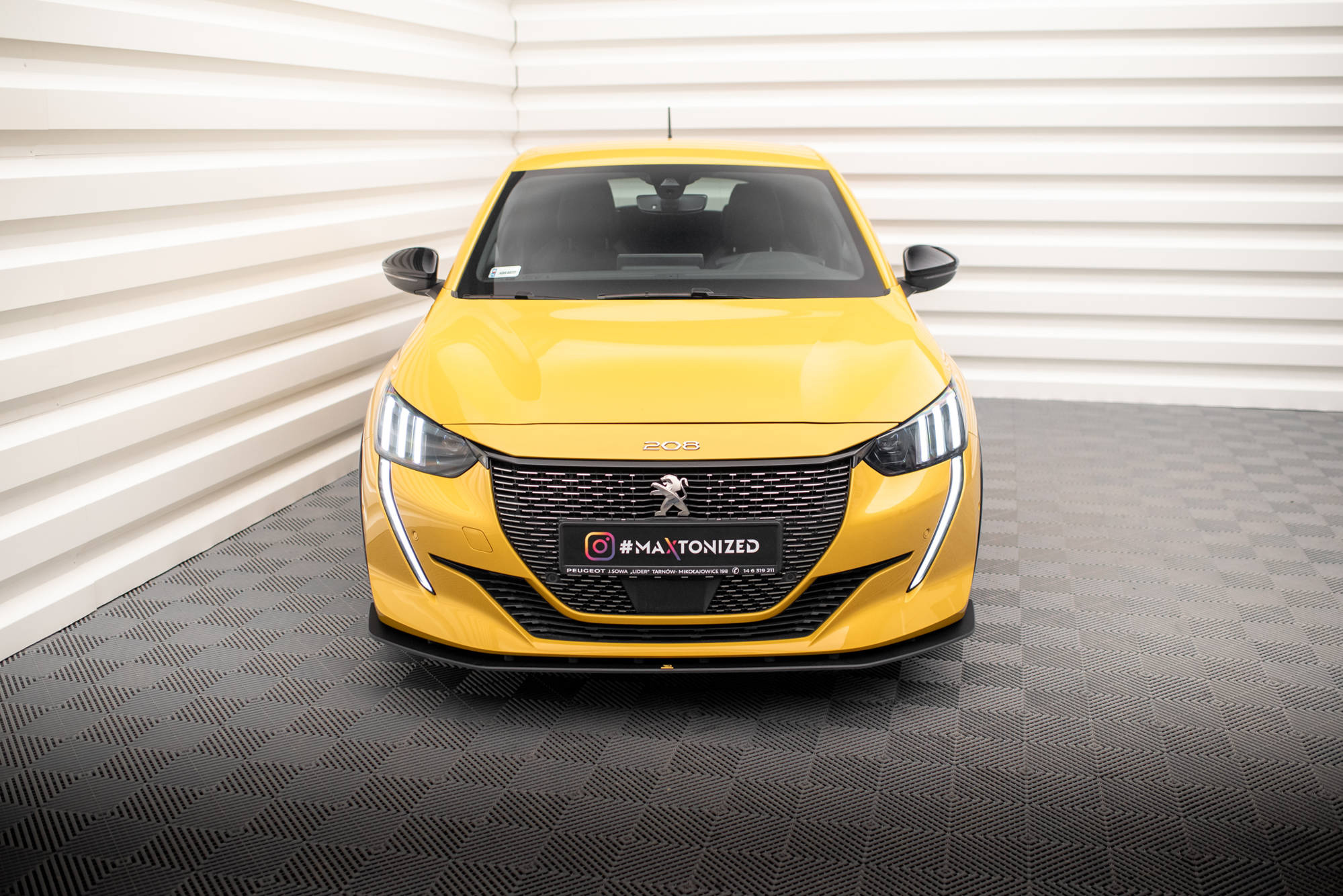 Frontspoiler Peugeot 208 GT II 2019 - 2023 | Sport Glossy Black Edition