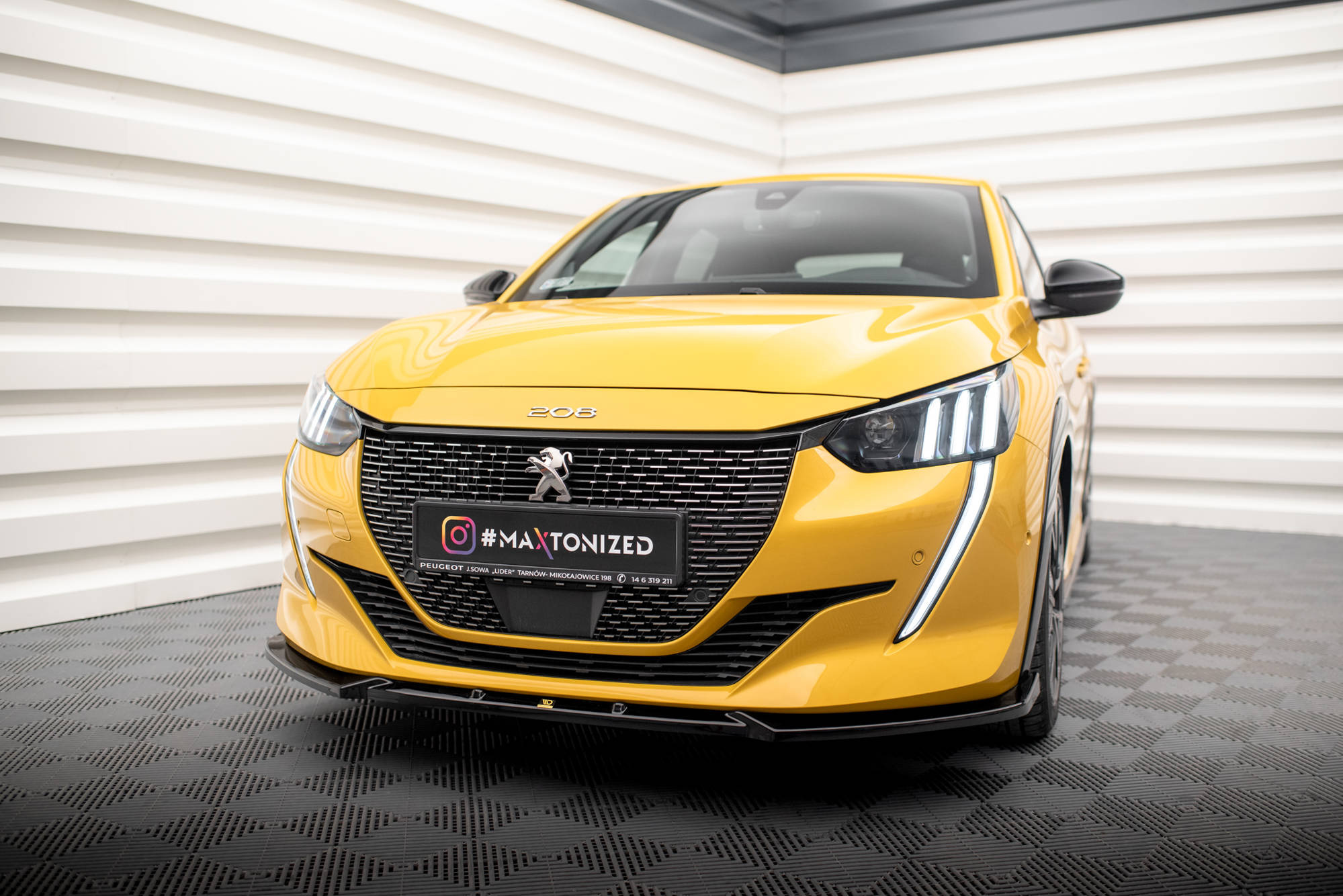 Frontspoiler Peugeot 208 GT II 2019 - 2023 | Sport Glossy Black Edition V1