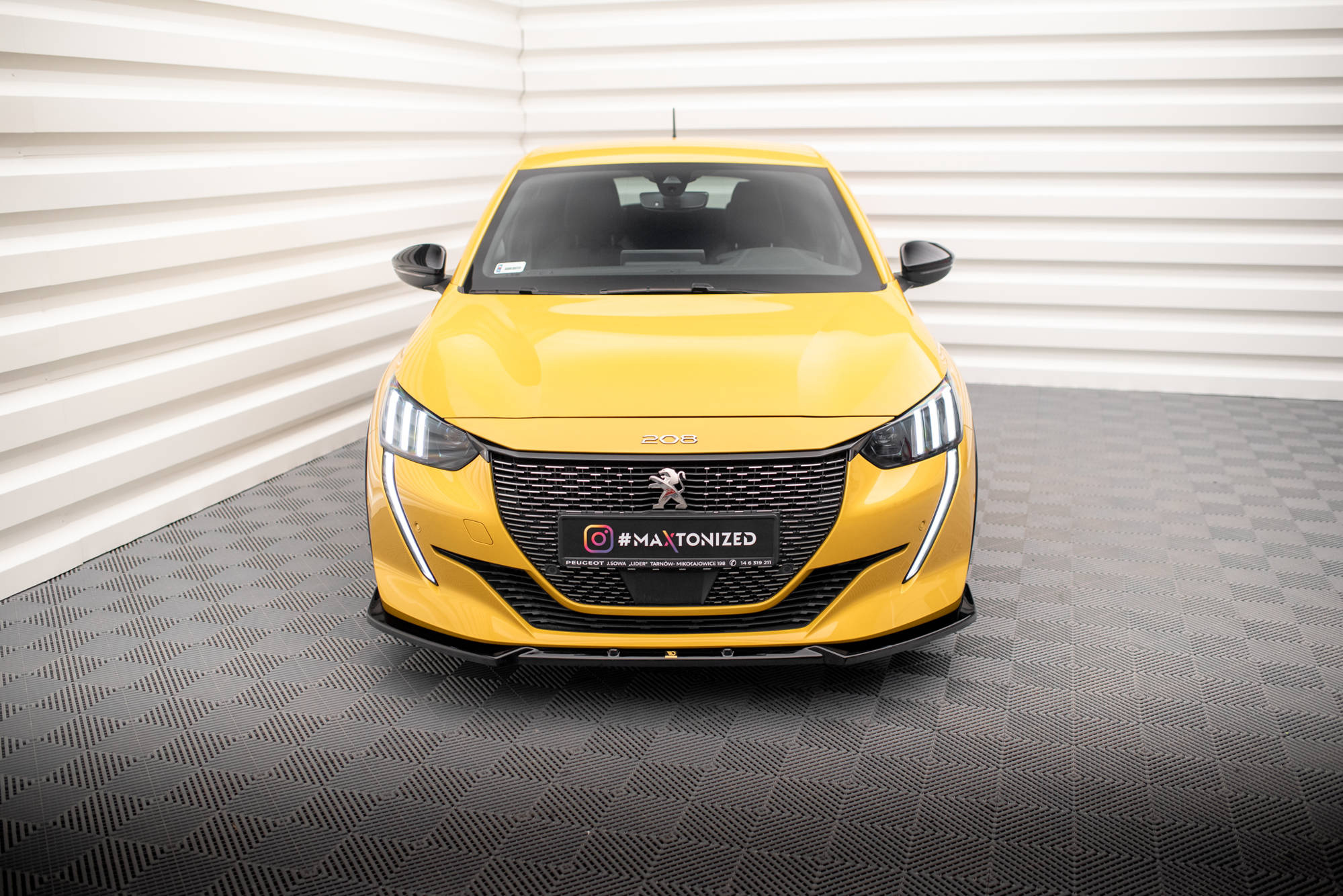 Frontspoiler Peugeot 208 GT II 2019 - 2023 | Sport Glossy Black Edition V1 – bilde 2