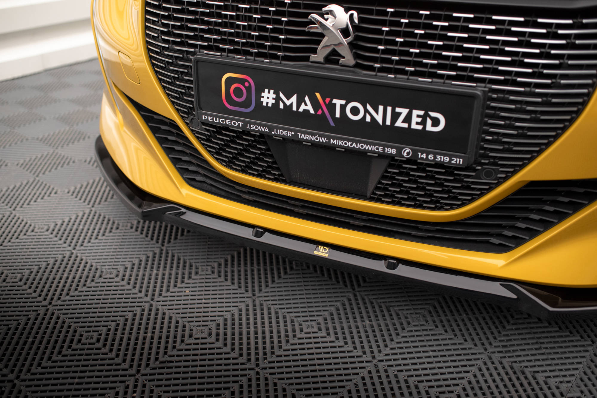 Frontspoiler Peugeot 208 GT II 2019 - 2023 | Sport Glossy Black Edition V1 – bilde 3