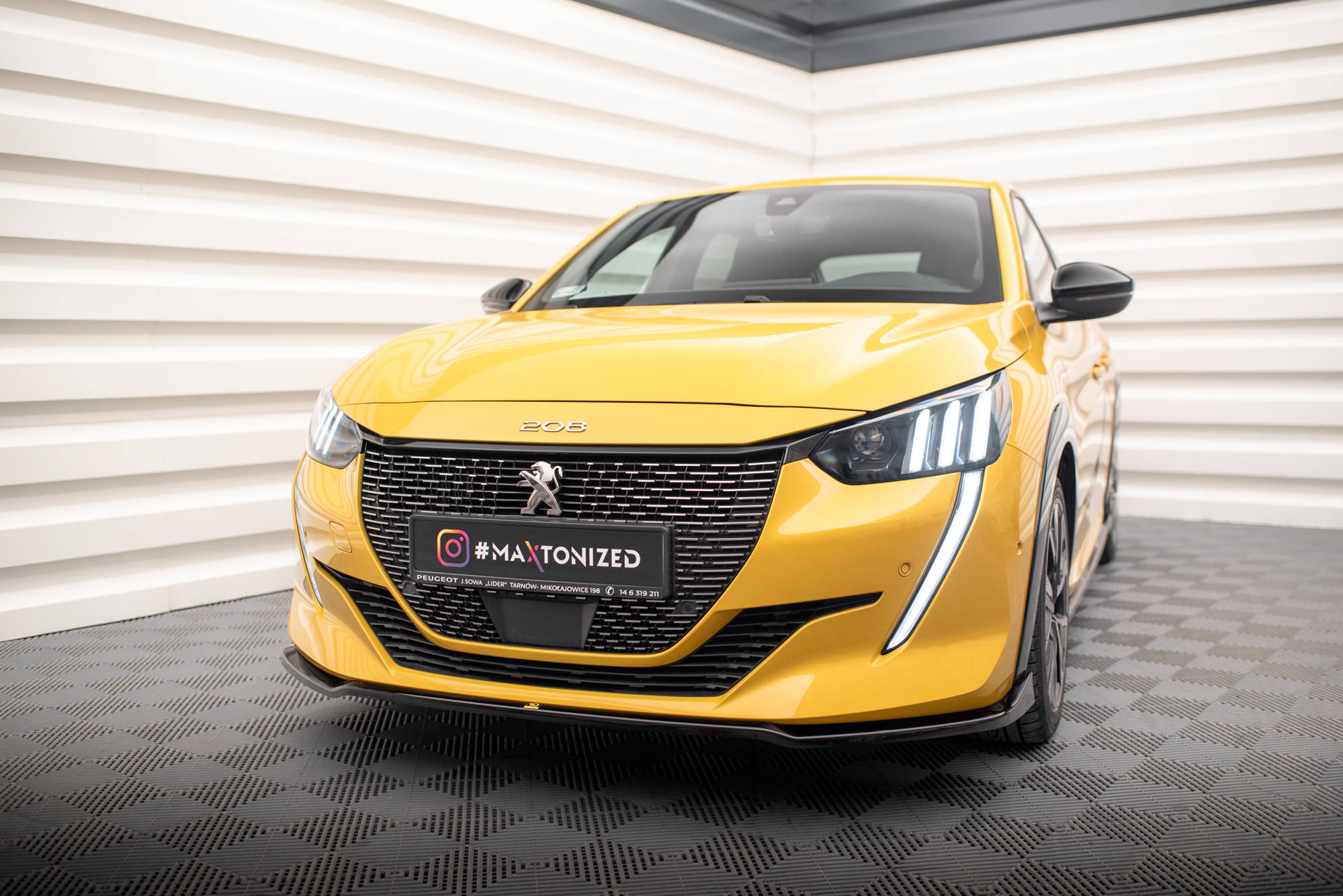 Frontspoiler Peugeot 208 GT II 2019 - 2023 | Sport Glossy Black Edition V2