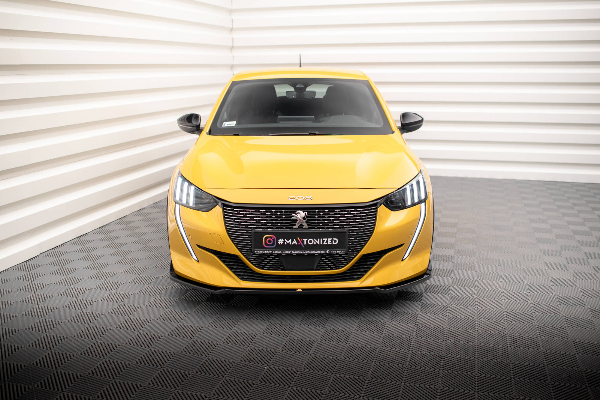 Frontspoiler Peugeot 208 GT II 2019 - 2023 | Sport Glossy Black Edition V2 – bilde 2