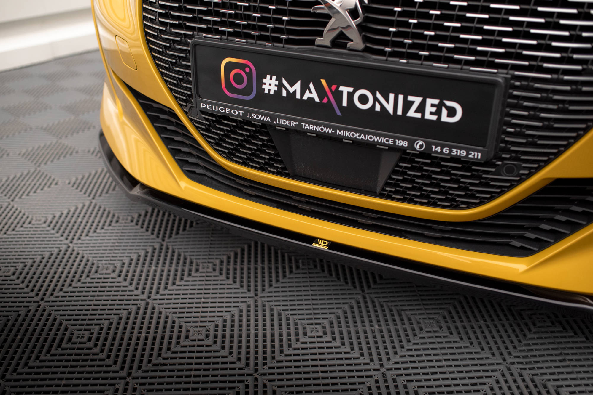 Frontspoiler Peugeot 208 GT II 2019 - 2023 | Sport Glossy Black Edition V2 – bilde 3