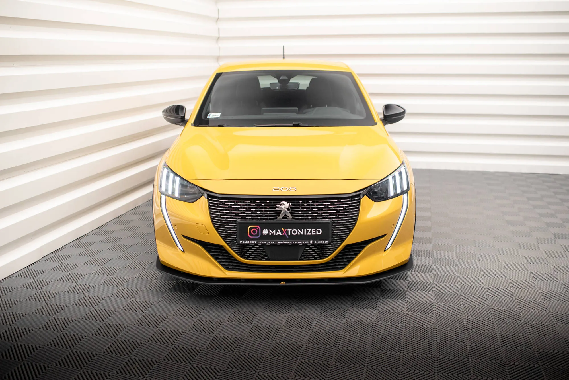 Frontspoiler Peugeot 208 GT II 2019 - 2023 | Street Pro Black Edition