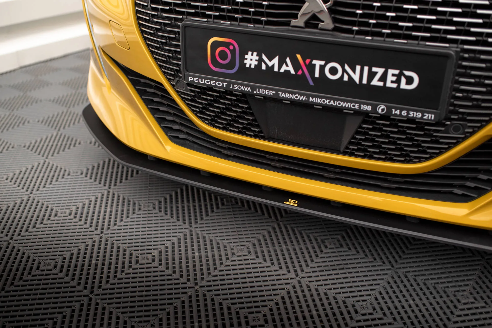 Frontspoiler Peugeot 208 GT II 2019 - 2023 | Street Pro Black Edition – bilde 2