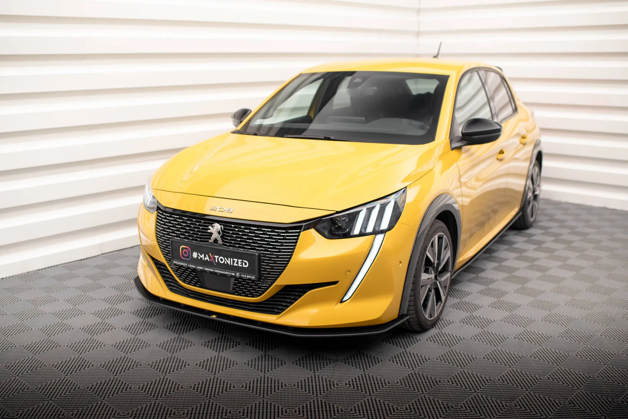 Frontspoiler Peugeot 208 GT II 2019 - 2023 | Street Pro Black Edition – bilde 3