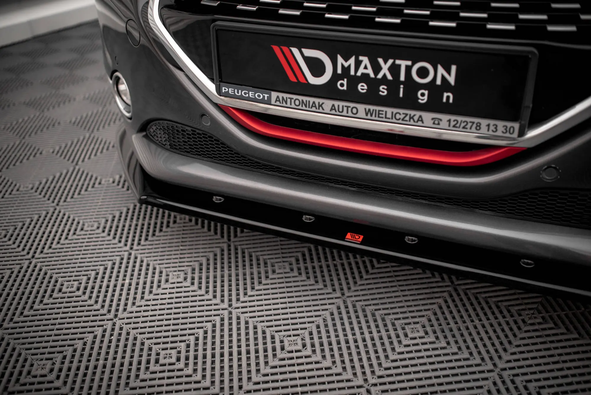 Frontspoiler Peugeot 208 I GTi 2012 - 2015 | V.2 Glossy Black Edition
