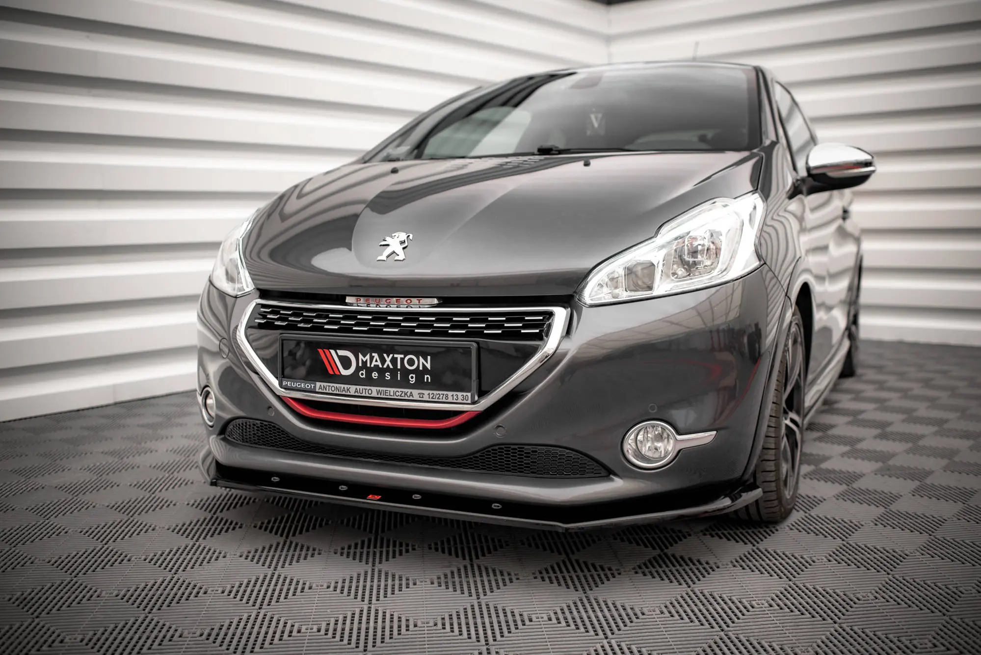 Frontspoiler Peugeot 208 I GTi 2012 - 2015 | V.2 Glossy Black Edition – bilde 4