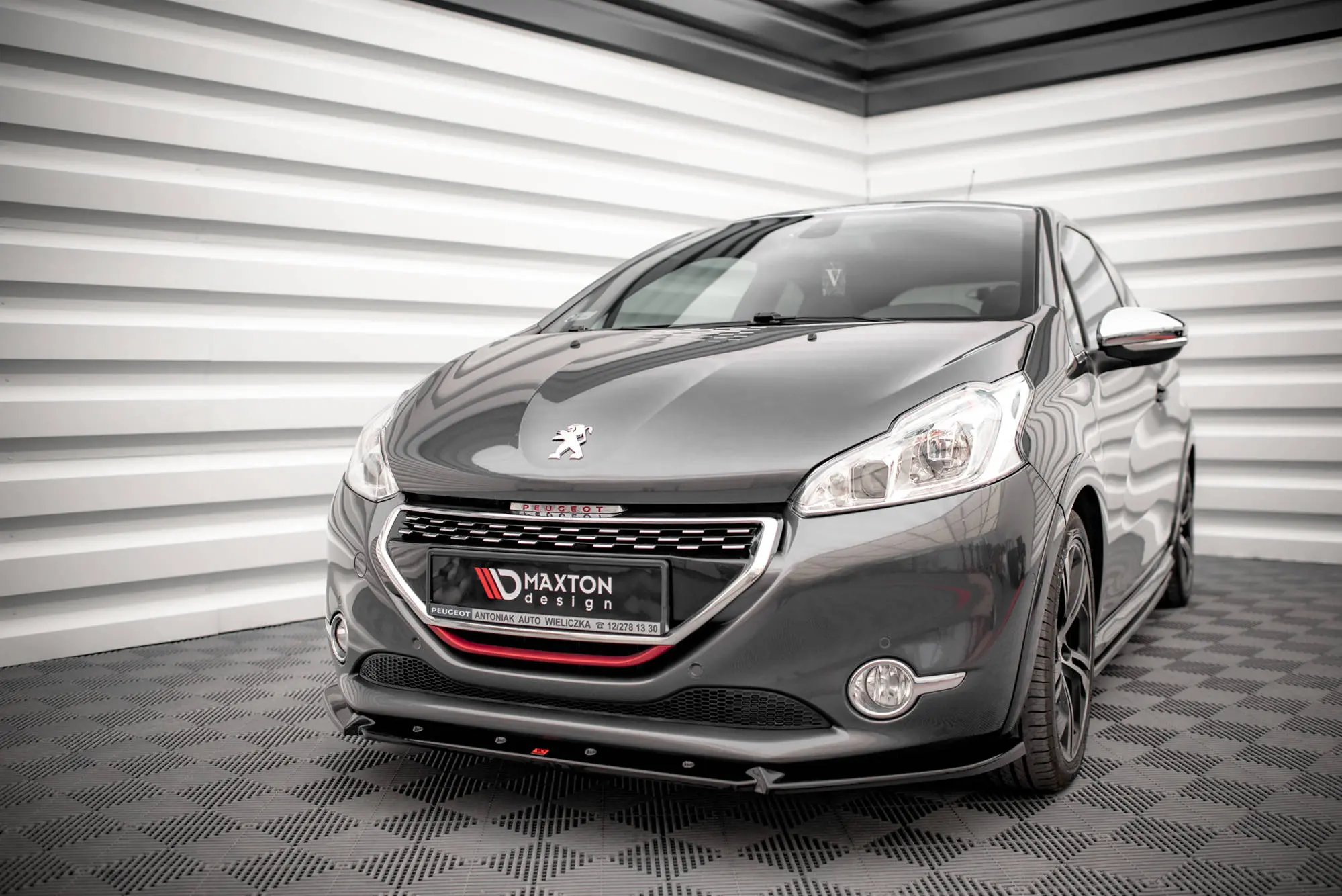 Frontspoiler Peugeot 208 I GTI 2012 - 2015 | V.2 Glossy Black Edition – bilde 4