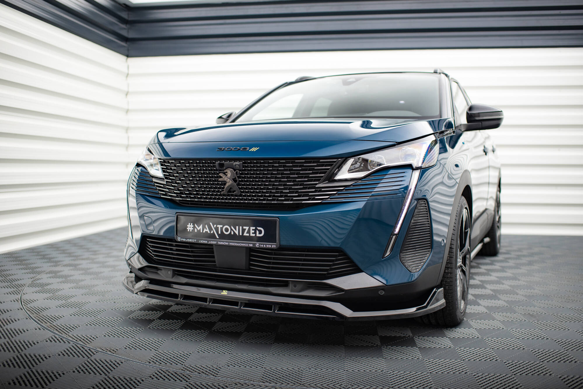 Frontspoiler Peugeot 3008 GT-Line II Facelift 2020 - 2024 | Sport Glossy Black Edition