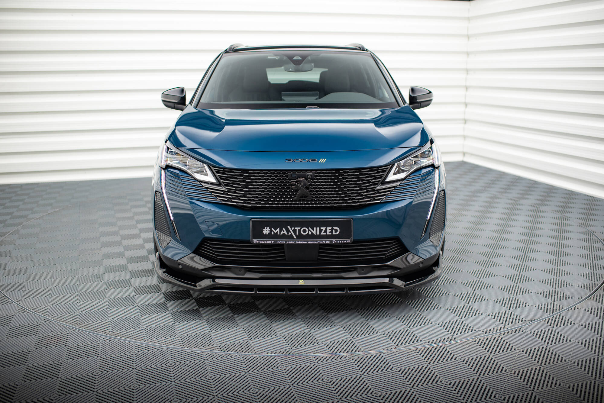 Frontspoiler Peugeot 3008 GT-Line II Facelift 2020 - 2024 | Sport Glossy Black Edition – bilde 2