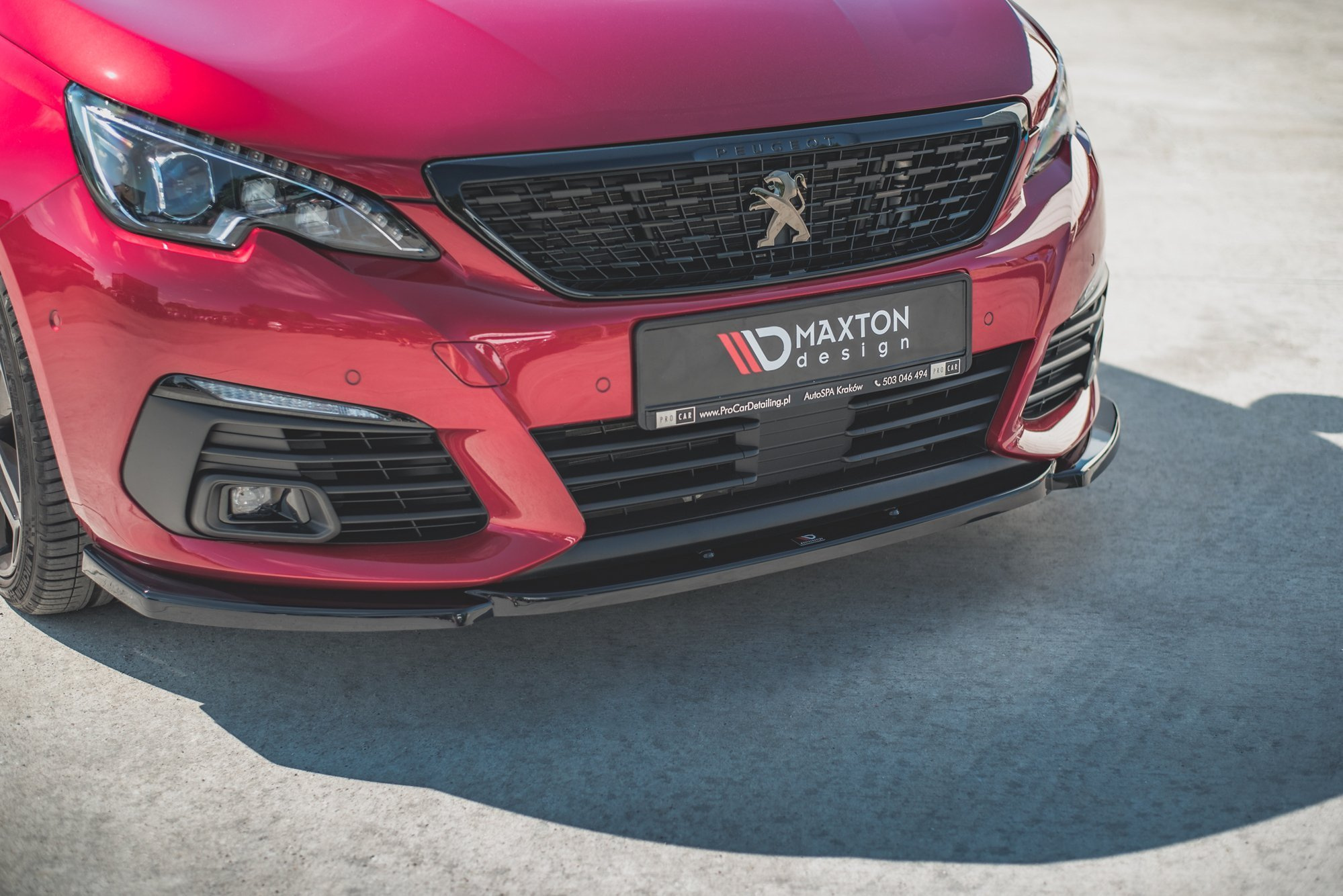 Frontspoiler Peugeot 308 GT II Facelift 2017 - 2021 | Sport Glossy Black Edition V2