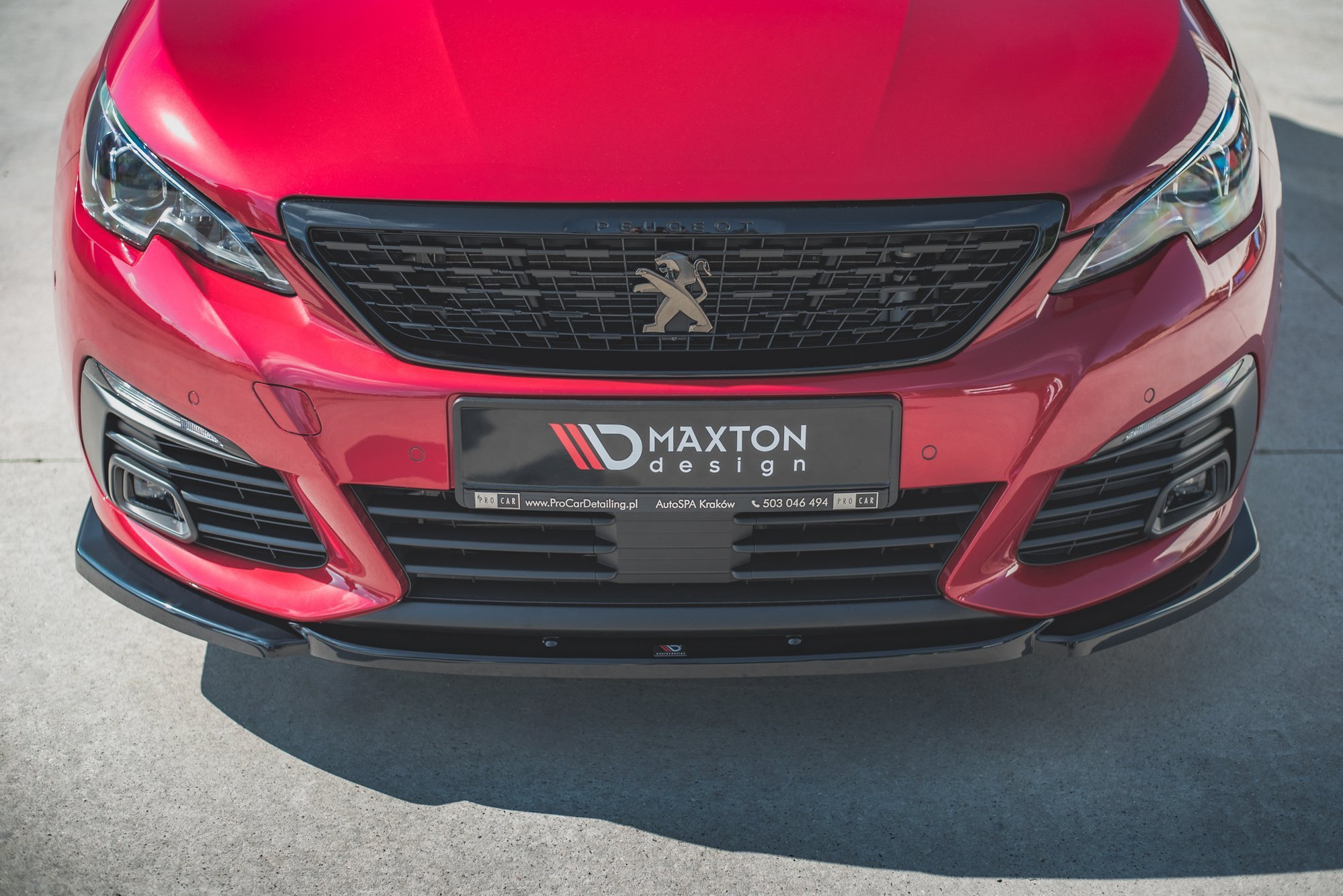 Frontspoiler Peugeot 308 GT II Facelift 2017 - 2021 | Sport Glossy Black Edition V2 – bilde 2