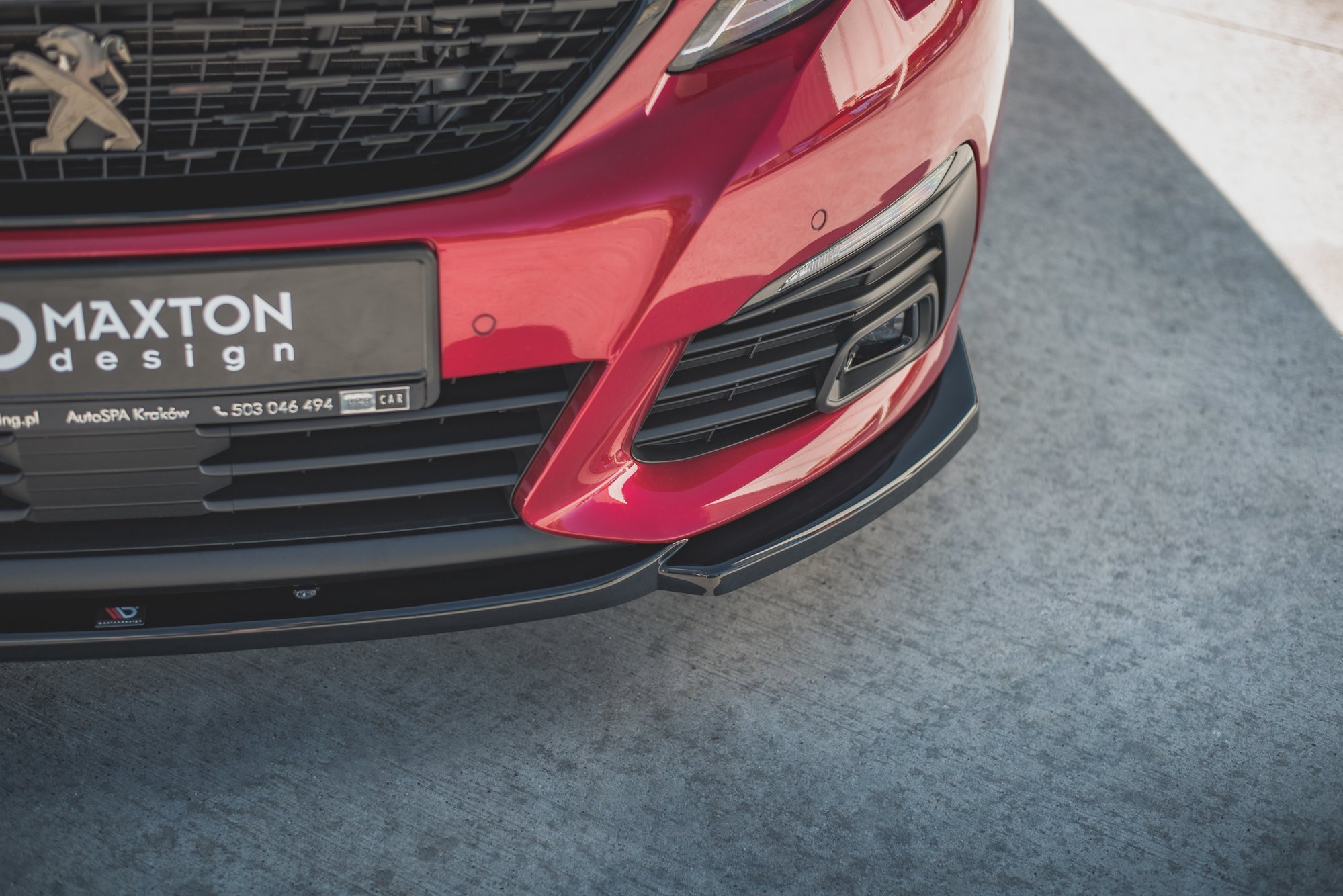 Frontspoiler Peugeot 308 GT II Facelift 2017 - 2021 | Sport Glossy Black Edition V2 – bilde 3