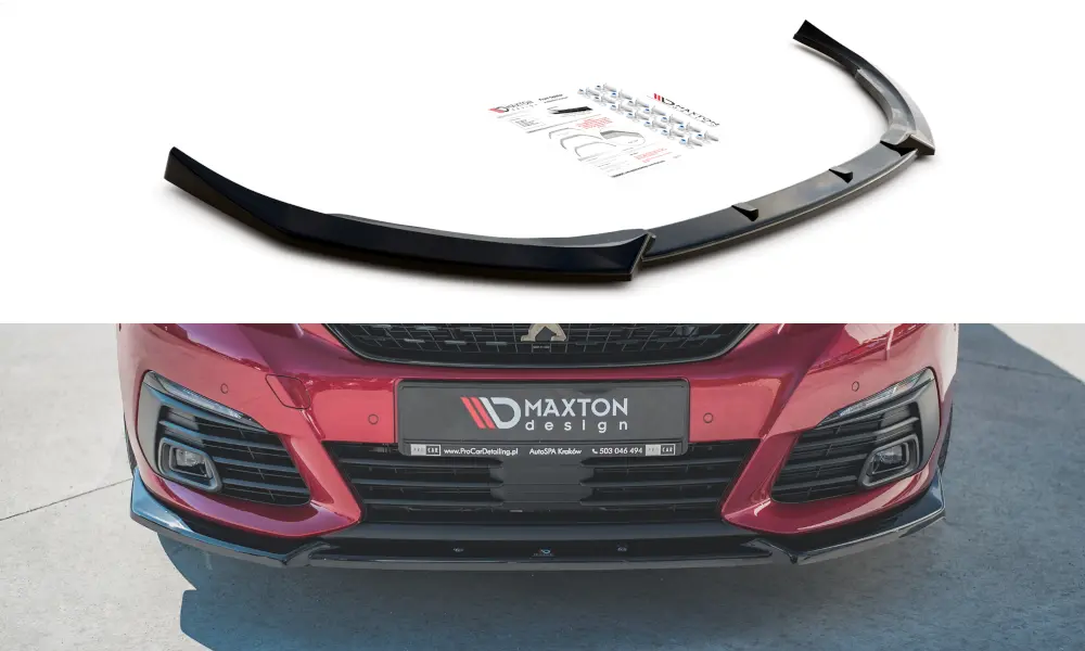 Frontspoiler Peugeot 308 II GT Facelift 2017-2021 | V.1 Glossy Black Edition – bilde 3