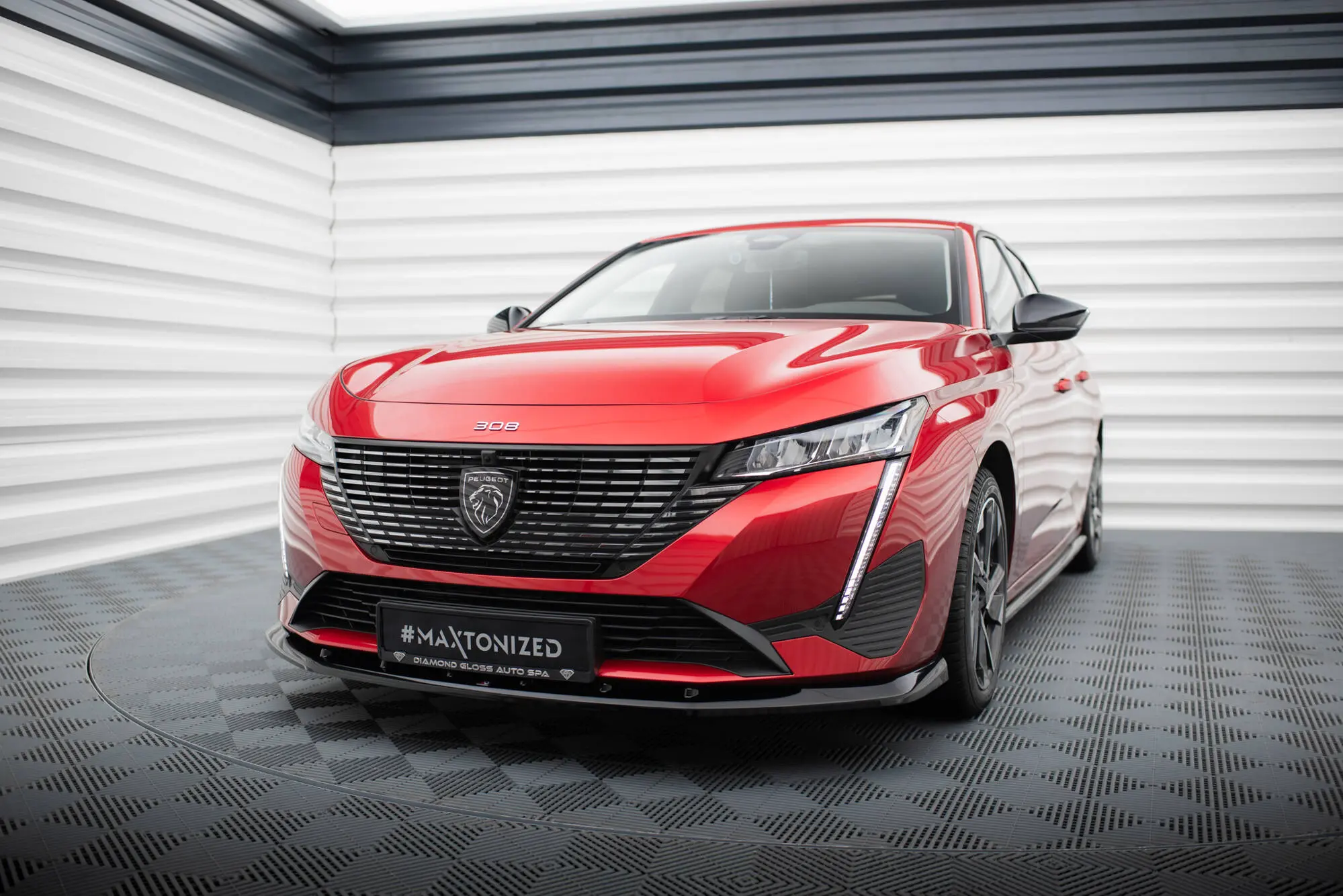 Frontspoiler Peugeot 308 III 2021 -> | V.1 Glossy Black Edition