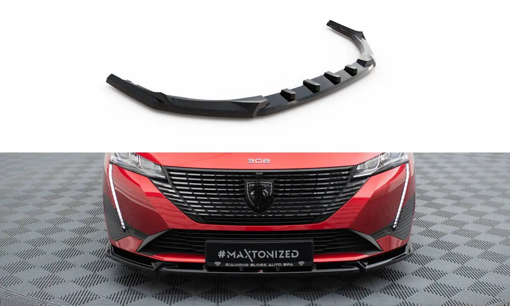 Frontspoiler Peugeot 308 III 2021 -> | V.2 Glossy Black Edition – bilde 3