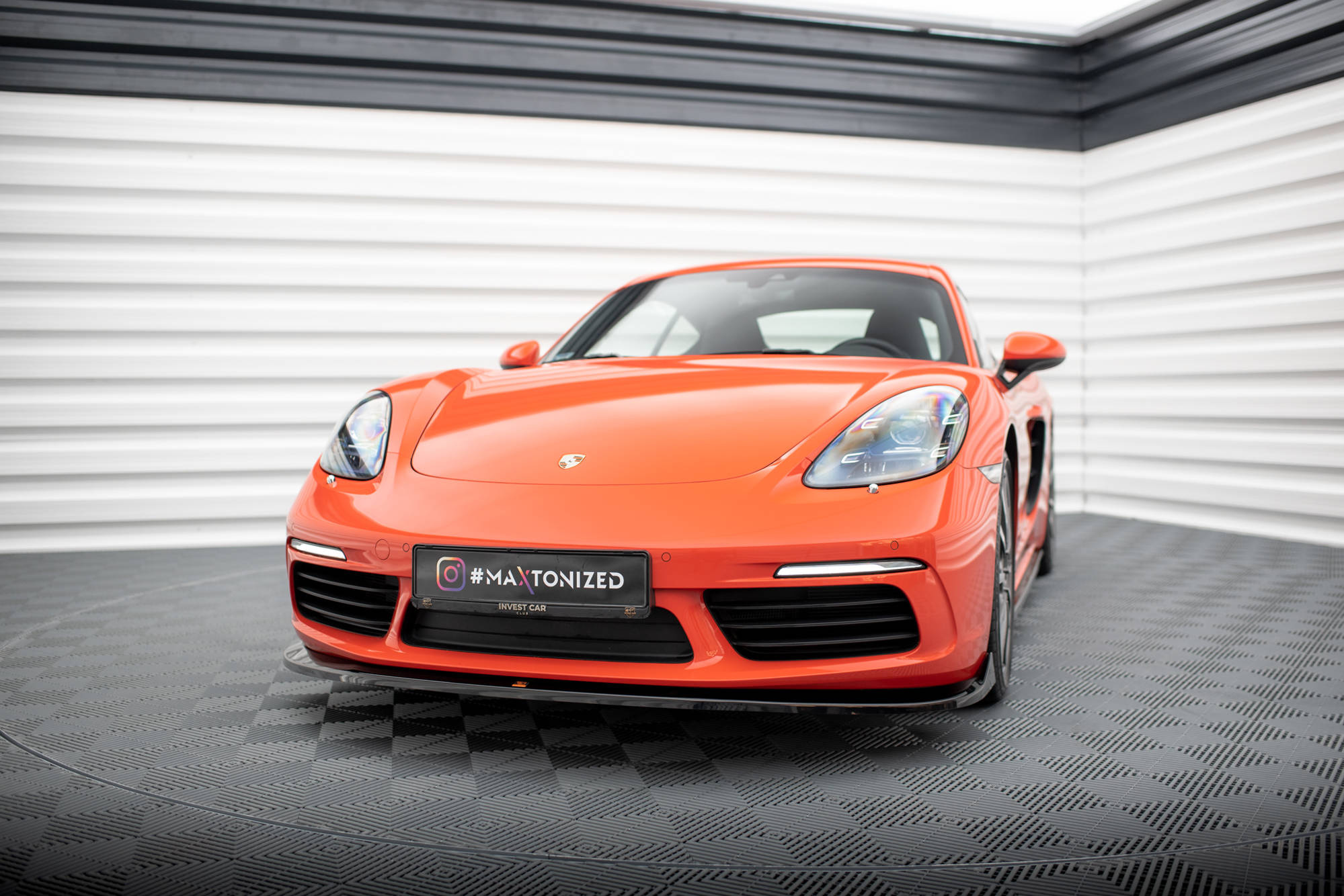 Frontspoiler Porsche 718 Cayman 982c 2016 - 2025 | Sport Glossy Black Edition V2