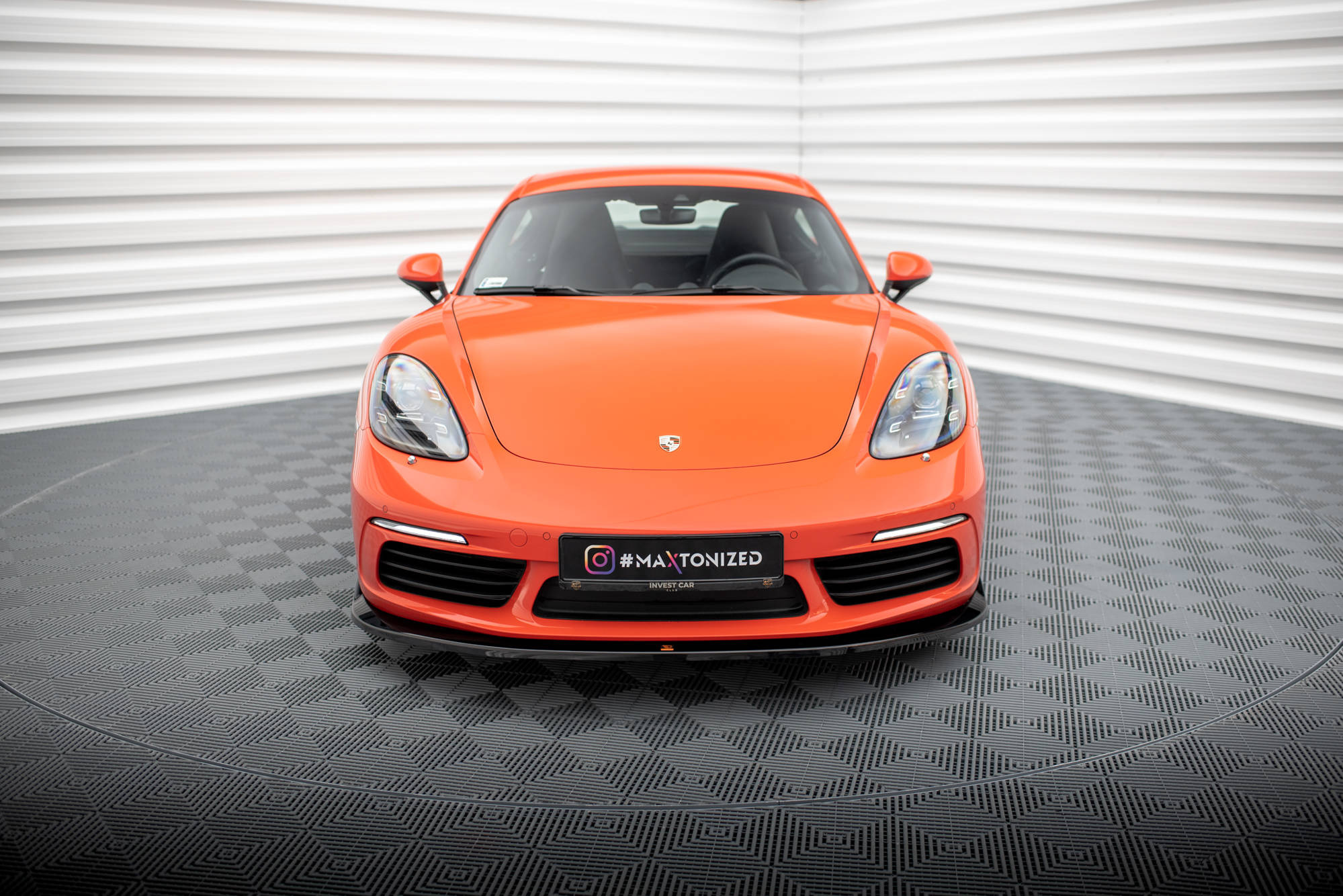 Frontspoiler Porsche 718 Cayman 982c 2016 - 2025 | Sport Glossy Black Edition V2 – bilde 2
