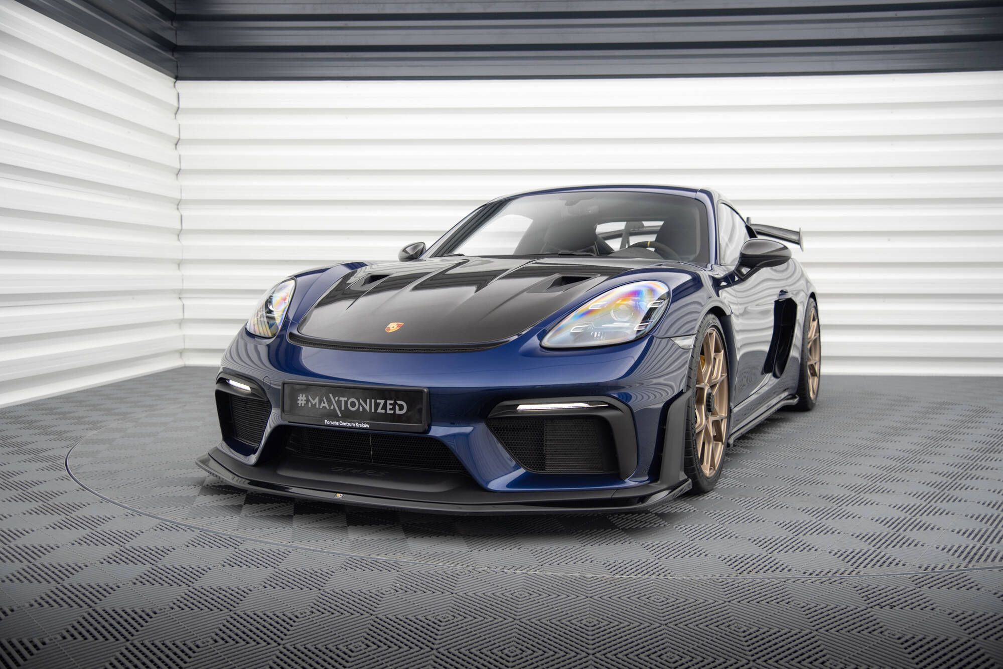 Frontspoiler Porsche 718 Cayman GT4 RS (982c) 2021 - > | Glossy Black Edition – bilde 3