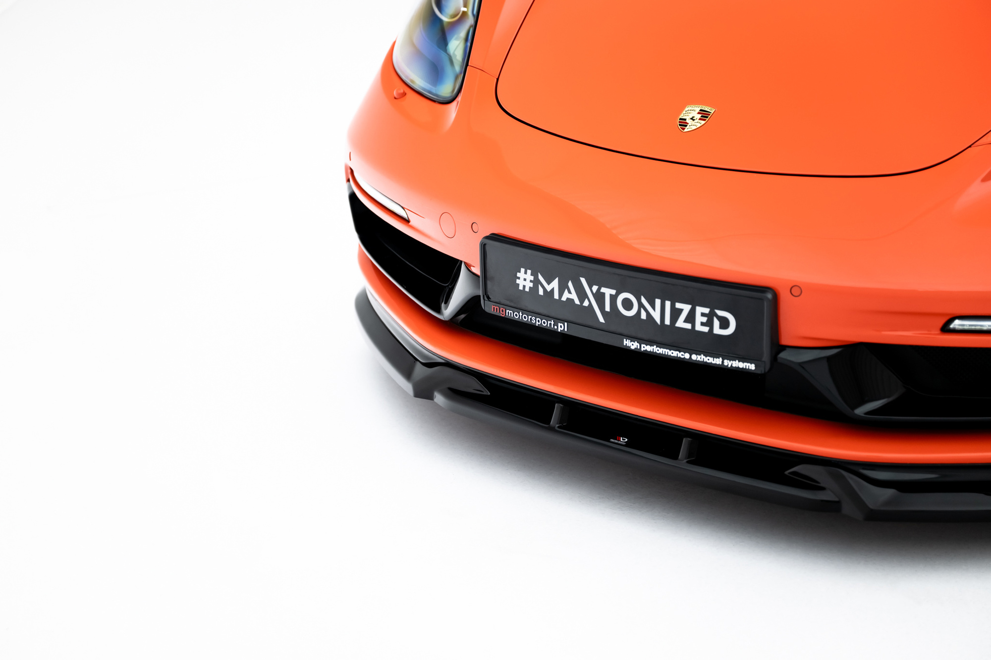 Frontspoiler Porsche 718 Cayman GTS 982c 2016 - 2025 | Sport Glossy Black Edition V3 – bilde 4