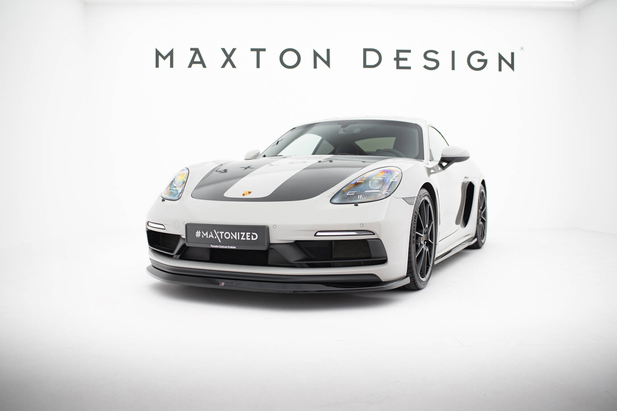 Frontspoiler Porsche 718 Cayman GTS 982c 2016 -> | Sport Glossy Black Edition V1