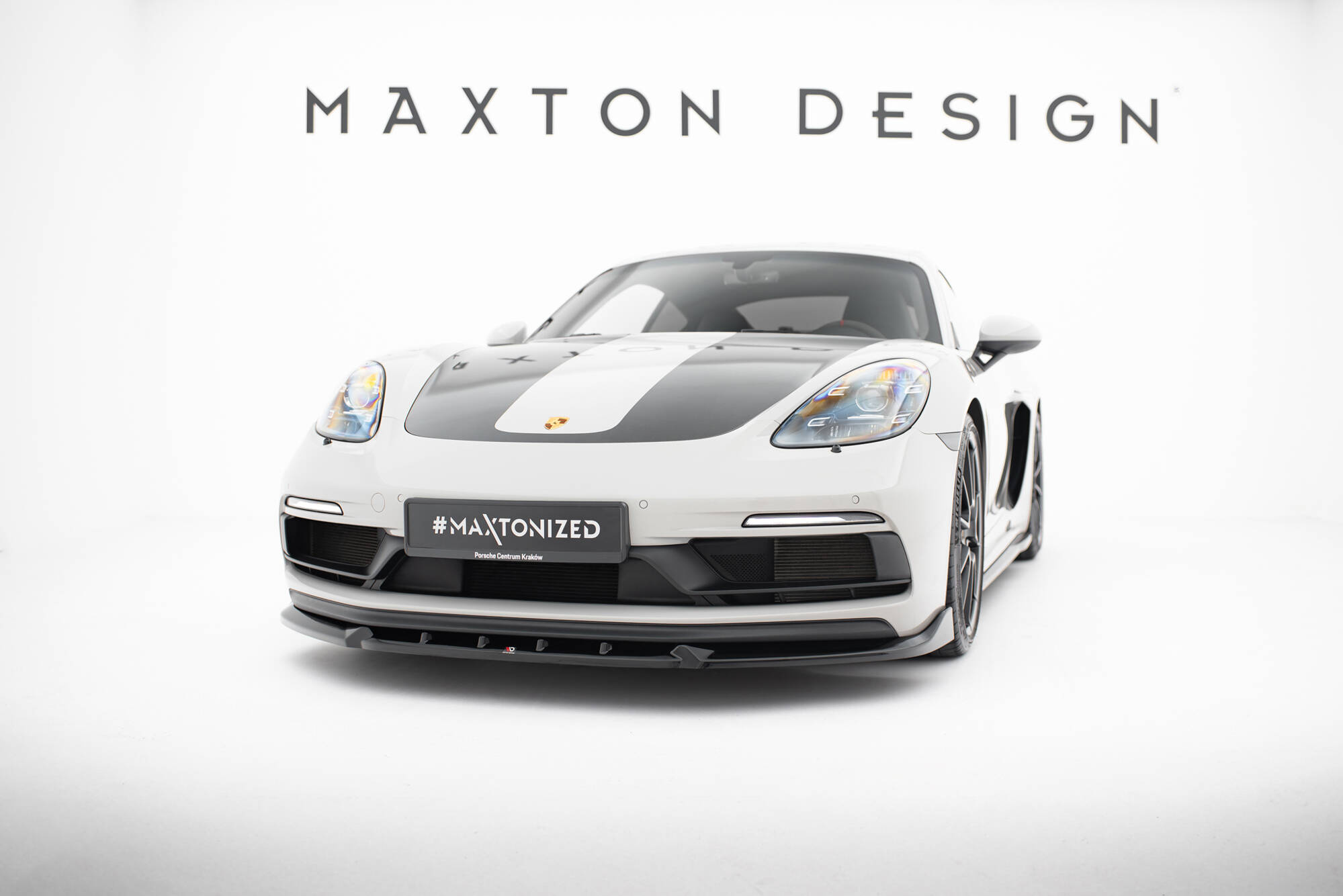 Frontspoiler Porsche 718 Cayman GTS 982c 2016 -> | Sport Glossy Black Edition V2