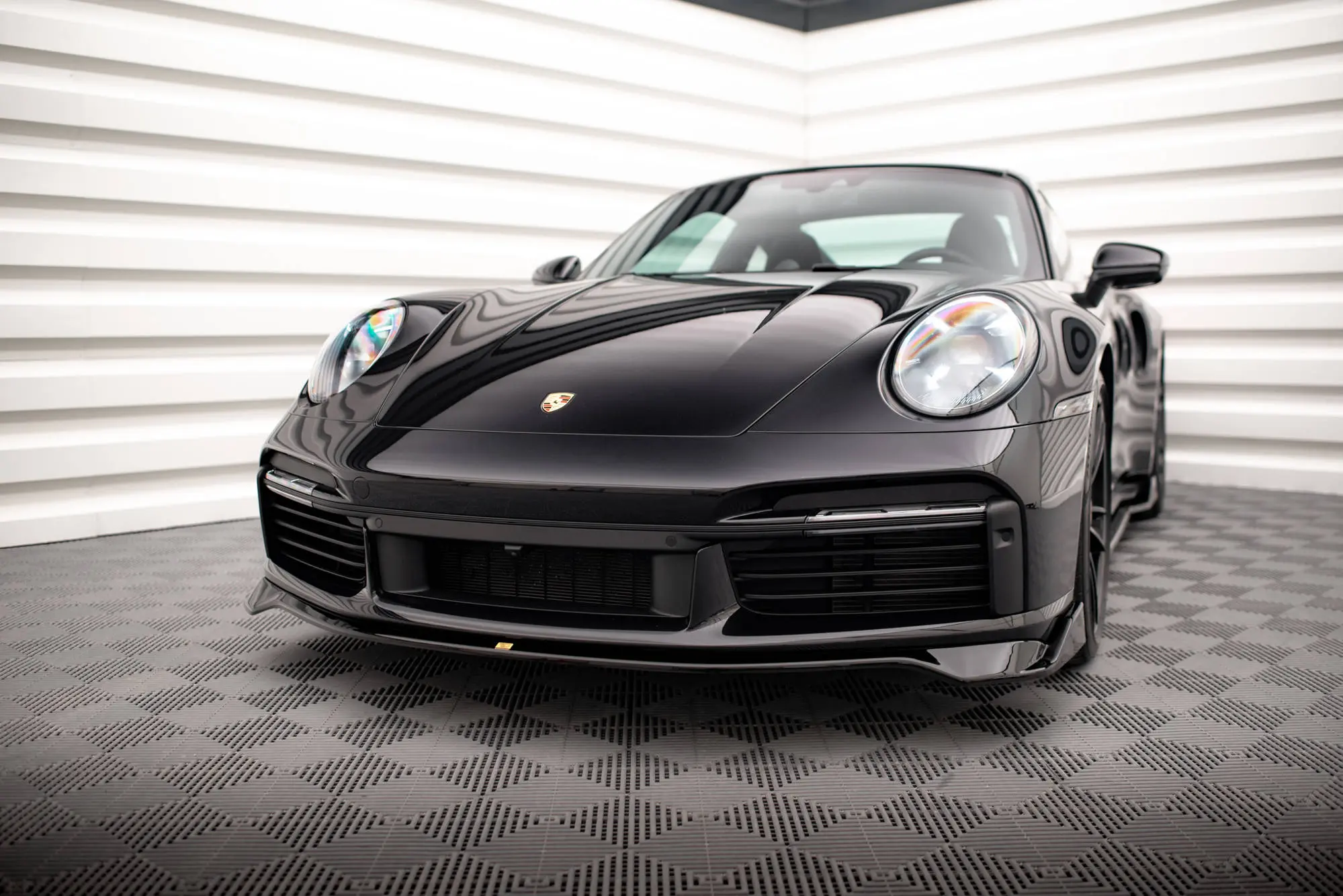 Frontspoiler Porsche 911 (992) Turbo S 2020-> | Glossy Black Edition