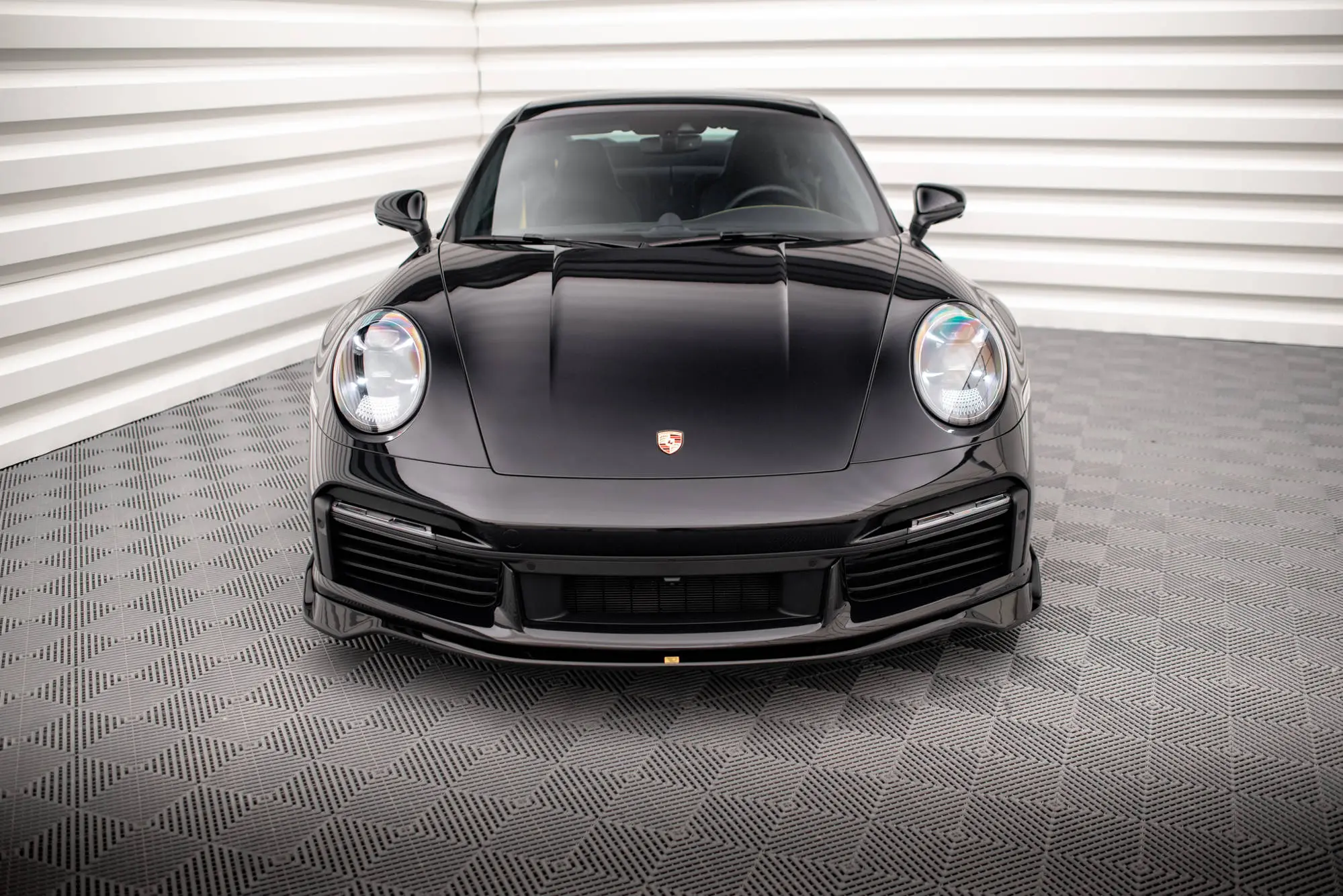 Frontspoiler Porsche 911 (992) Turbo S 2020-> | Glossy Black Edition – bilde 4