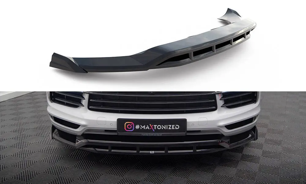 Frontspoiler Porsche Cayenne Coupe (9YB) 2019 - 2023 | Glossy Black Edition Image 2