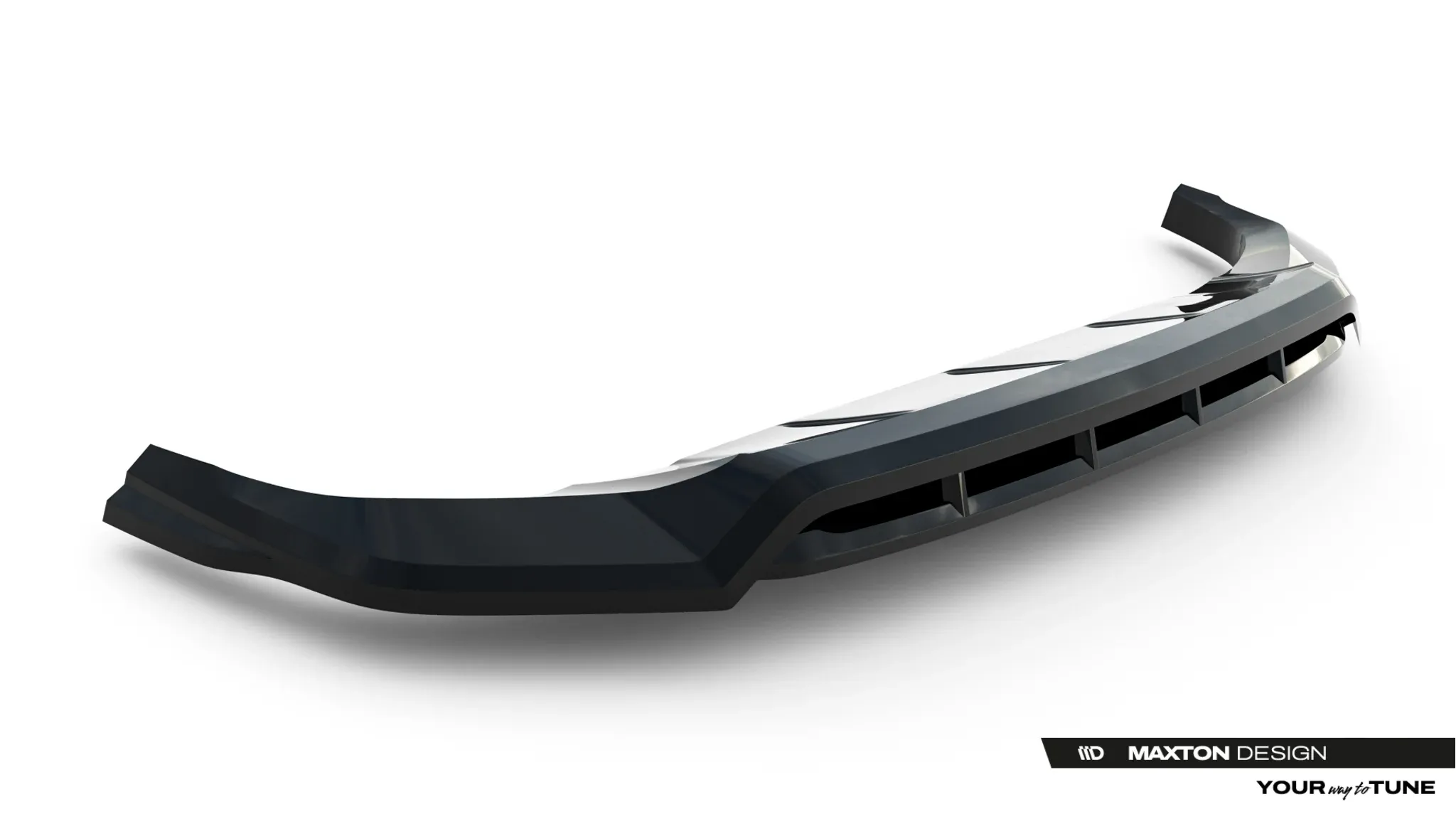 Frontspoiler Porsche Cayenne (Mk3 Facelift) 2023-2026 | Glossy Black Edition – bilde 3