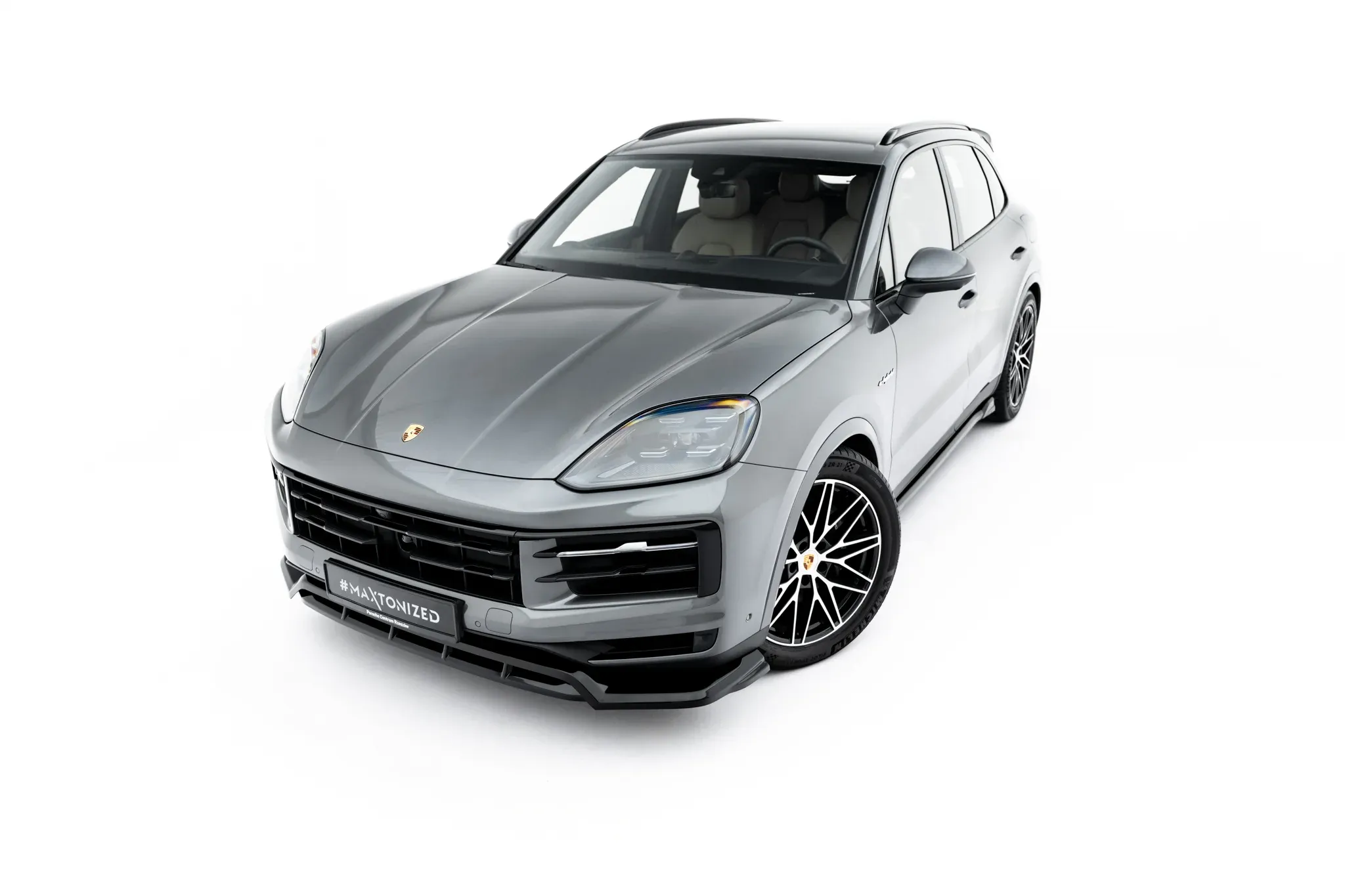 Frontspoiler Porsche Cayenne (Mk3 Facelift) 2023-2026 | Glossy Black Edition – bilde 6