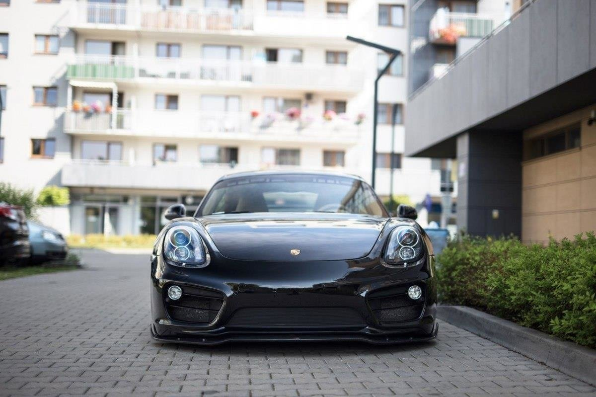 Frontspoiler Porsche Cayman II 981 2013 - 2016 | Sport Glossy Black Edition V1