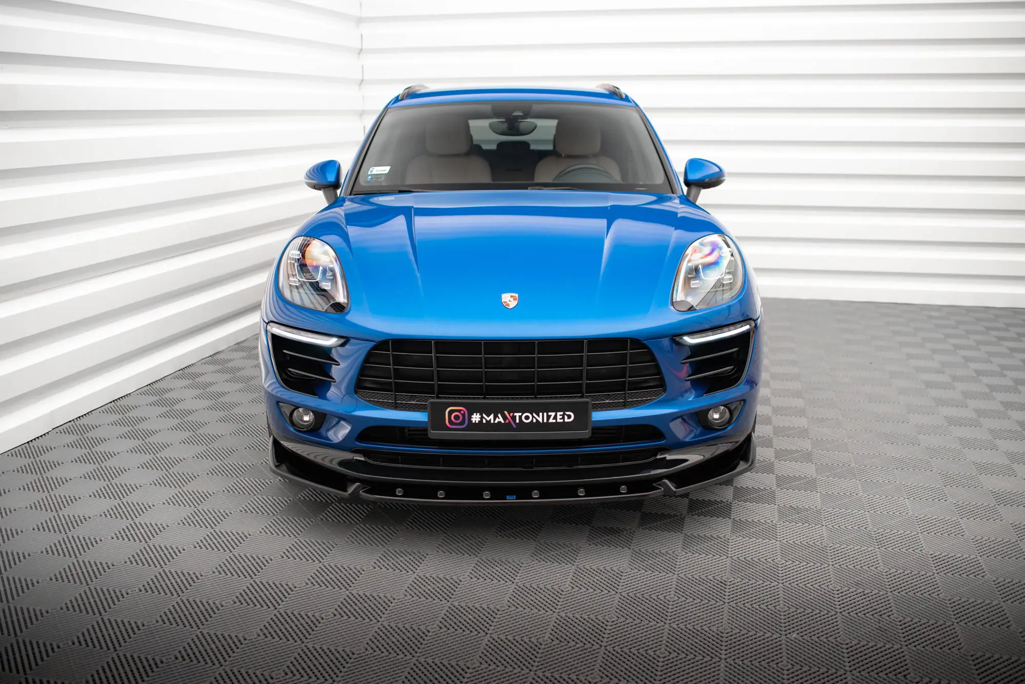 Frontspoiler Porsche Macan I (95B) 2014 - 2018 | V.2 Glossy Black Edition – bilde 3