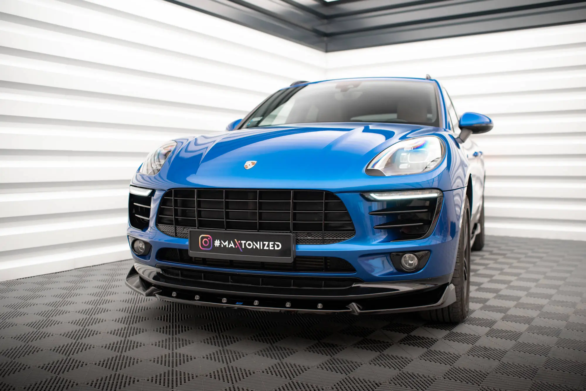 Frontspoiler Porsche Macan I (95B) 2014 - 2018 | V.2 Glossy Black Edition – bilde 4