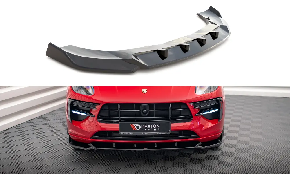 Frontspoiler Porsche Macan I (95B) Facelift 2018 - 2021 | V.1 Glossy Black Edition – bilde 3