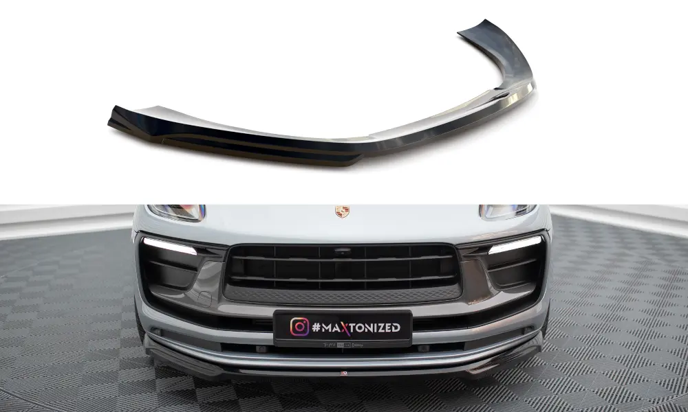 Frontspoiler Porsche Macan I (95B) II Facelift 2021 - 2024 | Glossy Black Edition – bilde 2