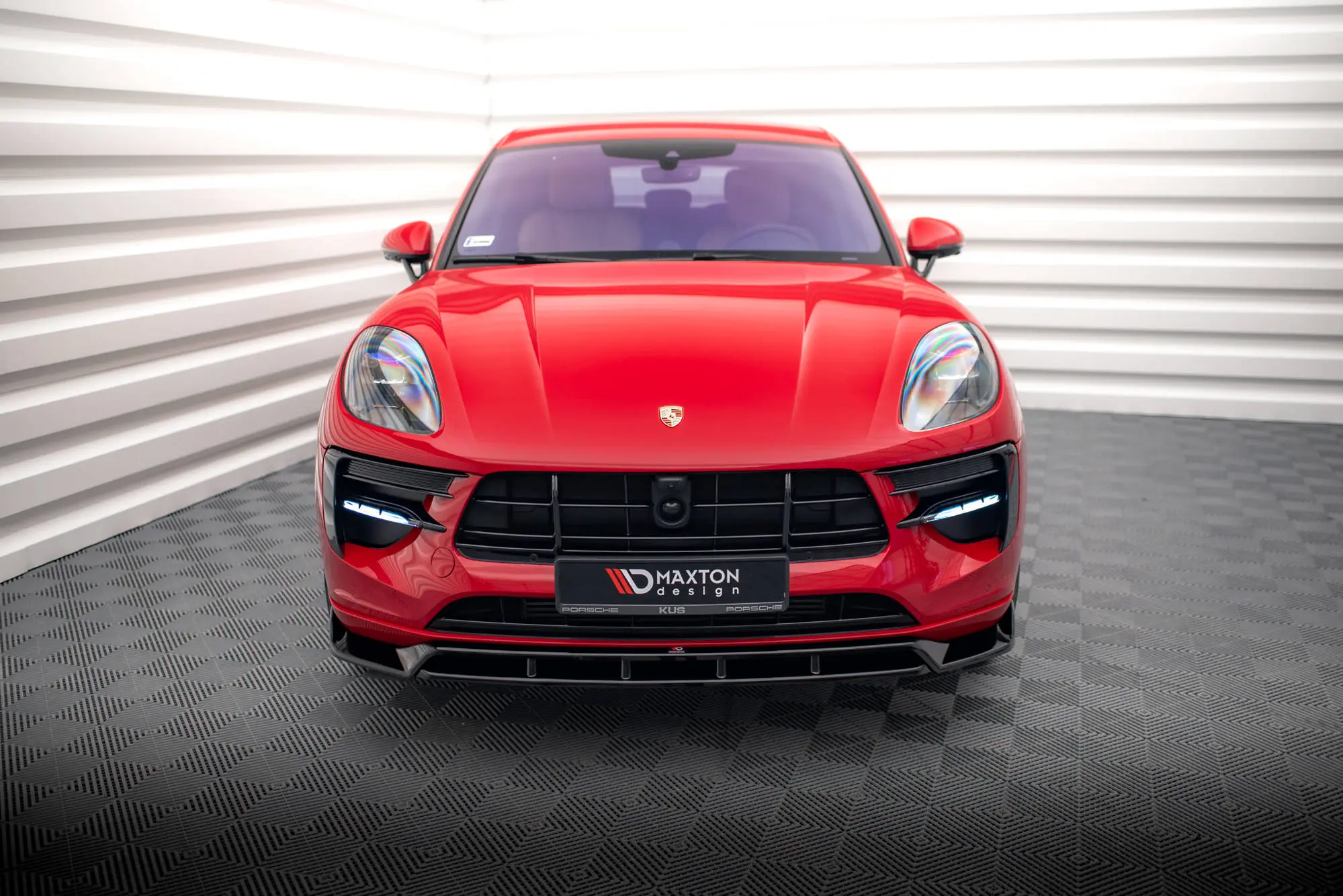 Frontspoiler Porsche Macan I Facelift 2018-2021 | V.2 Glossy Black Edition – bilde 2