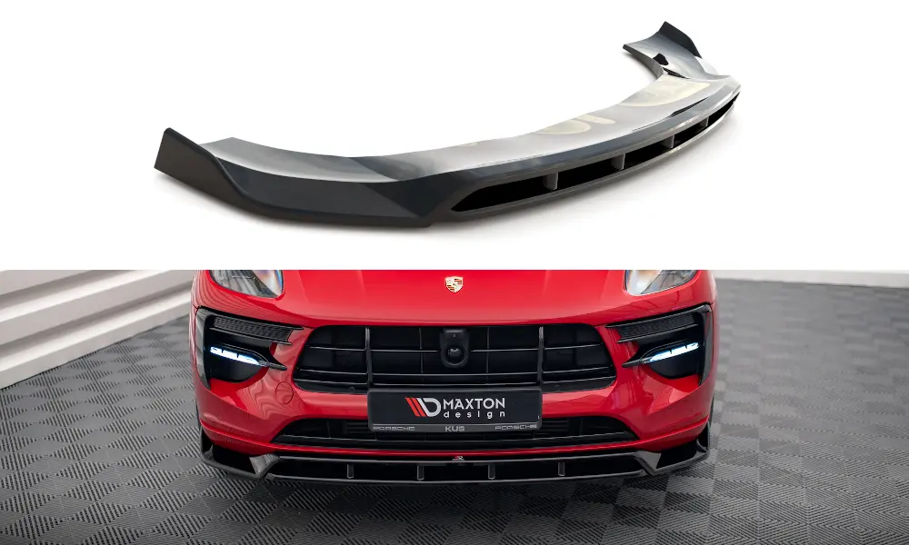 Frontspoiler Porsche Macan I Facelift 2018-2021 | V.2 Glossy Black Edition – bilde 3